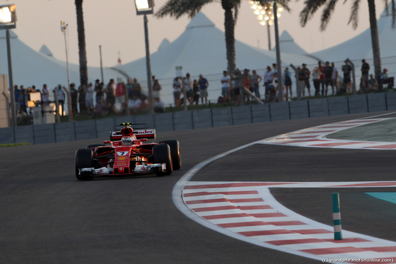 GP ABU DHABI, 24.11.2017 - Prove Libere 2, Kimi Raikkonen (FIN) Ferrari SF70H