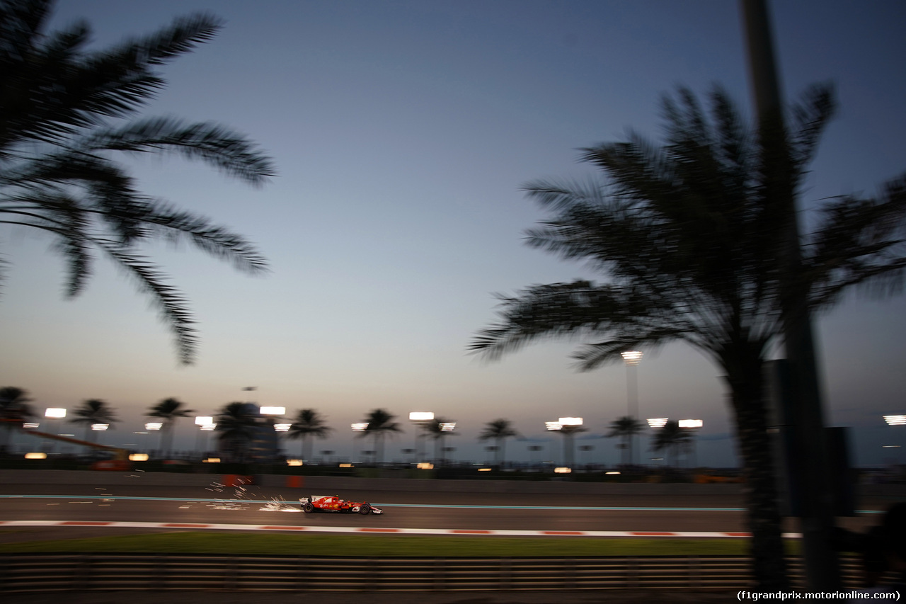 GP ABU DHABI, 24.11.2017 - Prove Libere 2, Kimi Raikkonen (FIN) Ferrari SF70H