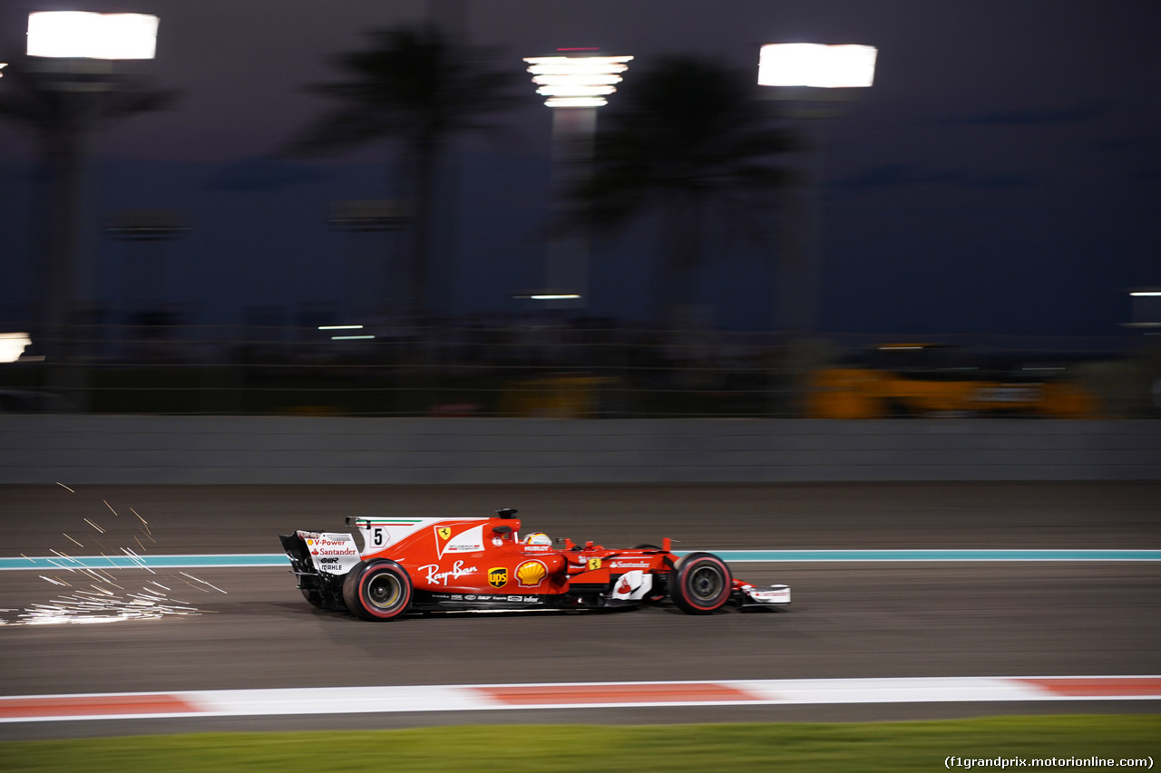 GP ABU DHABI, 24.11.2017 - Prove Libere 2, Sebastian Vettel (GER) Ferrari SF70H