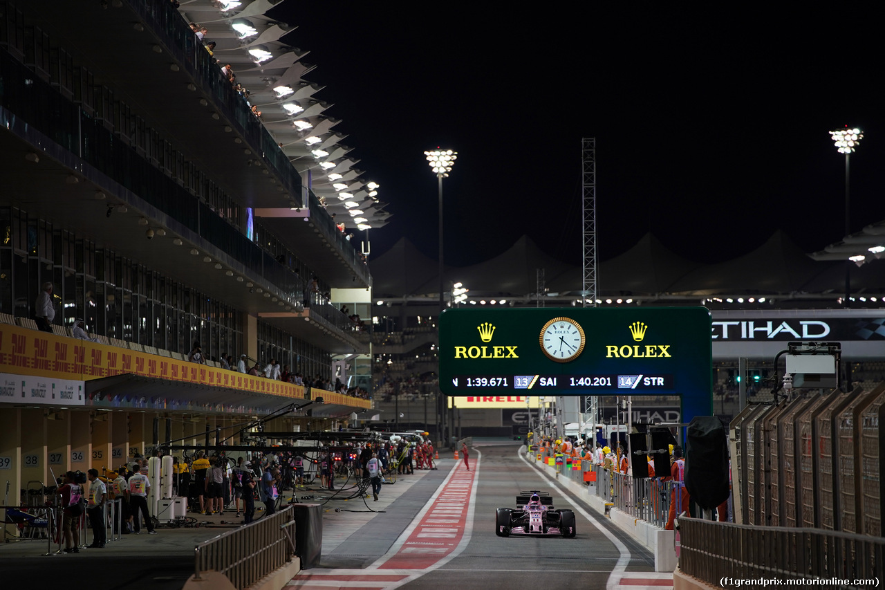 GP ABU DHABI, 24.11.2017 - Prove Libere 2, Sergio Perez (MEX) Sahara Force India F1 VJM010