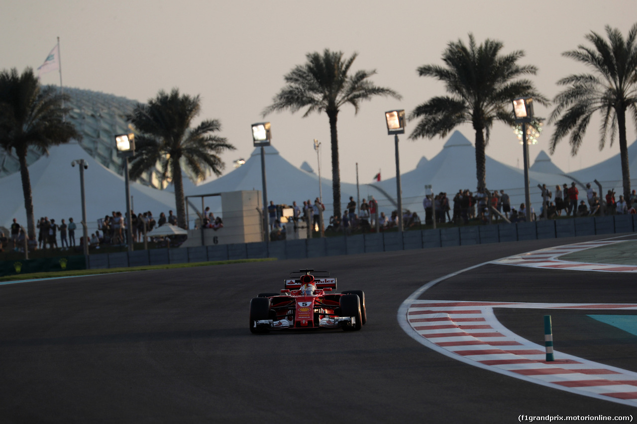 GP ABU DHABI, 24.11.2017 - Prove Libere 2, Sebastian Vettel (GER) Ferrari SF70H