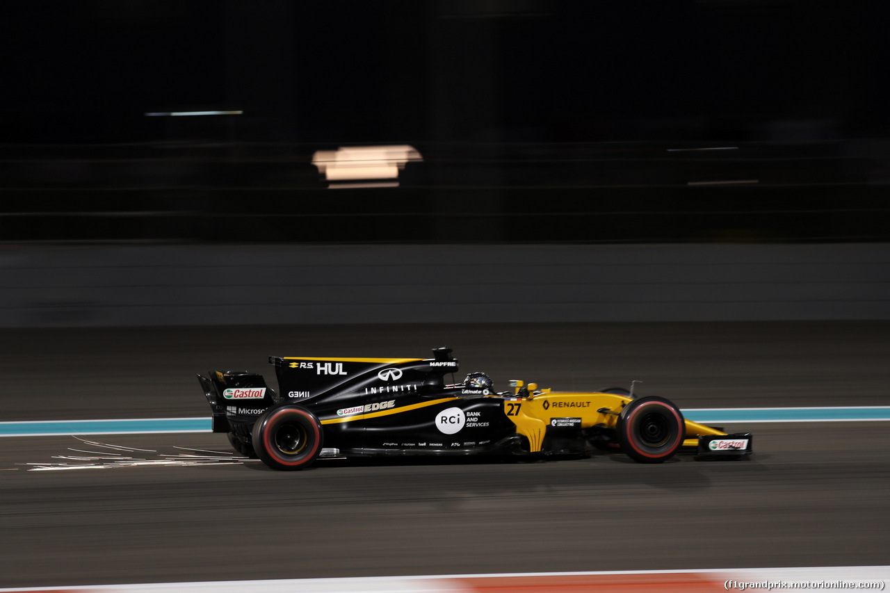 GP ABU DHABI, 24.11.2017 - Prove Libere 2, Nico Hulkenberg (GER) Renault Sport F1 Team RS17