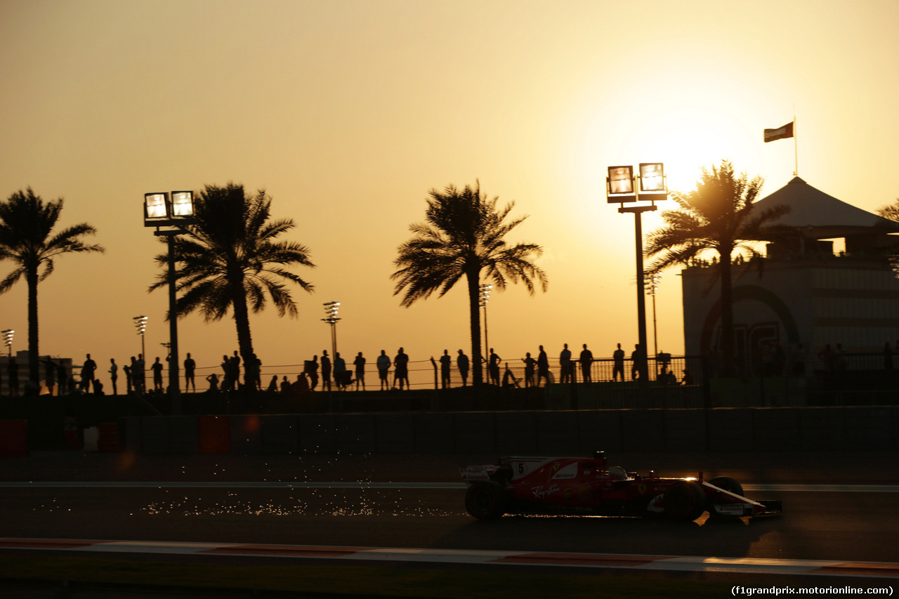 GP ABU DHABI, 24.11.2017 - Prove Libere 2, Sebastian Vettel (GER) Ferrari SF70H