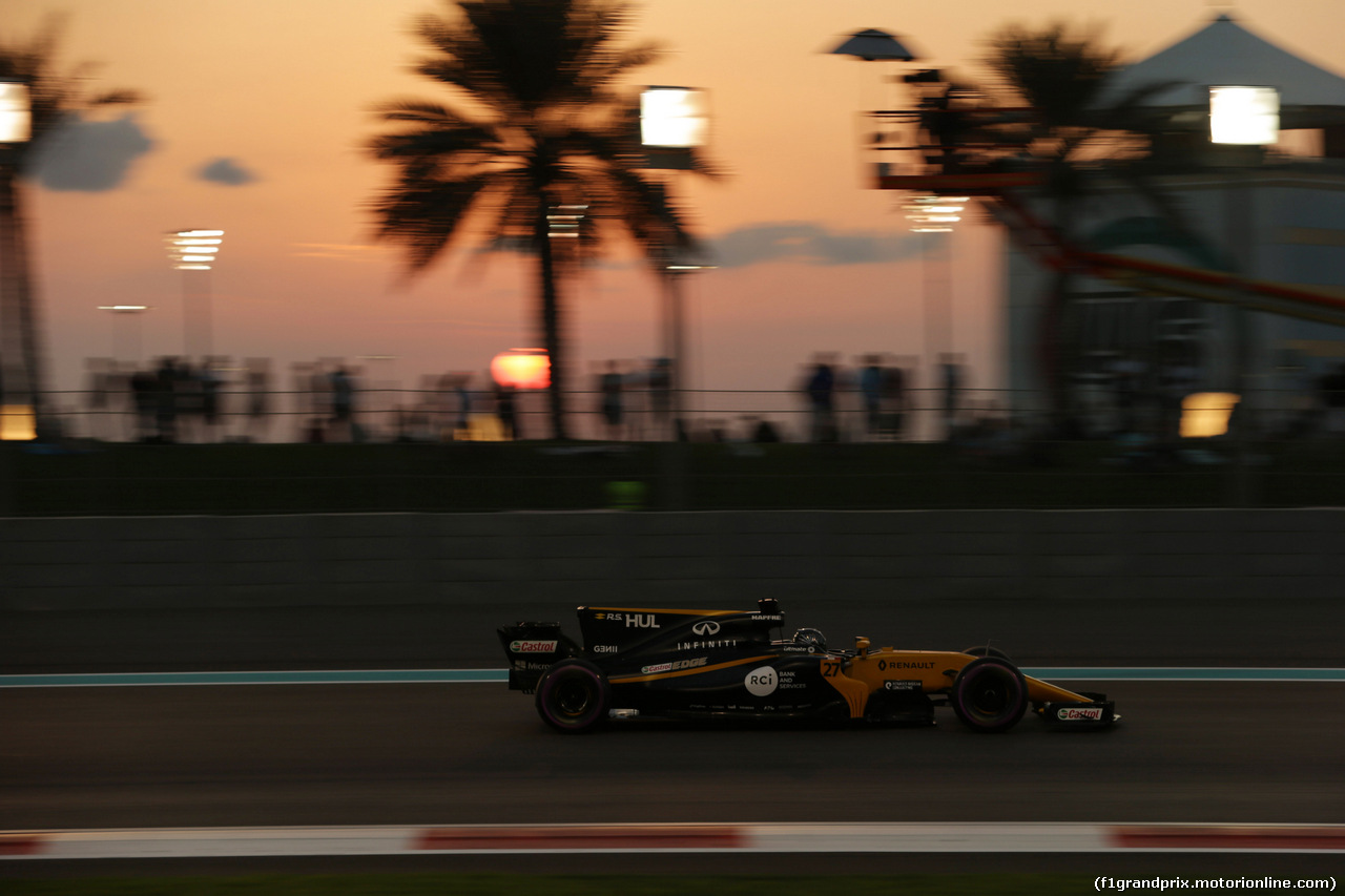 GP ABU DHABI, 24.11.2017 - Prove Libere 2, Nico Hulkenberg (GER) Renault Sport F1 Team RS17