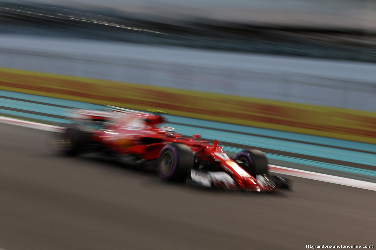 GP ABU DHABI, 24.11.2017 - Prove Libere 2, Kimi Raikkonen (FIN) Ferrari SF70H