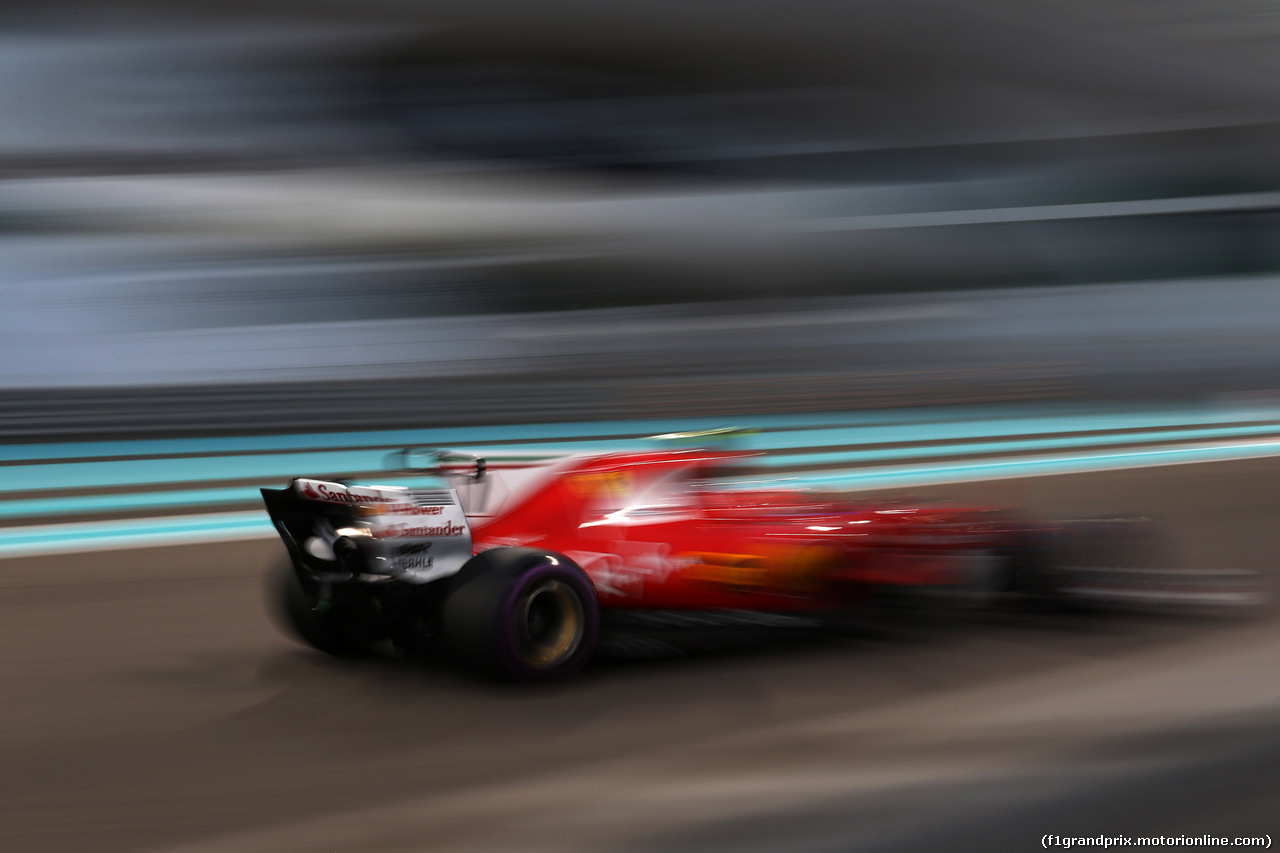 GP ABU DHABI, 24.11.2017 - Prove Libere 2, Kimi Raikkonen (FIN) Ferrari SF70H