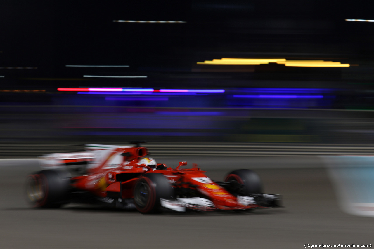 GP ABU DHABI, 24.11.2017 - Prove Libere 2, Sebastian Vettel (GER) Ferrari SF70H