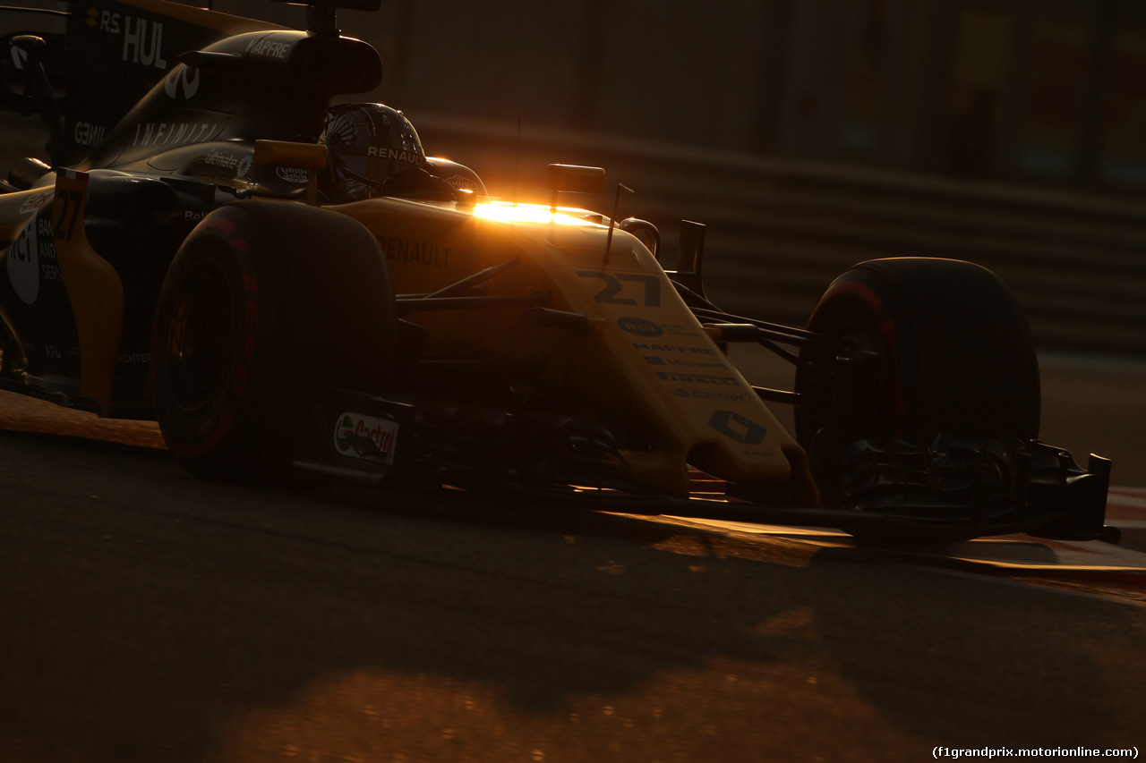 GP ABU DHABI, 24.11.2017 - Prove Libere 2, Nico Hulkenberg (GER) Renault Sport F1 Team RS17
