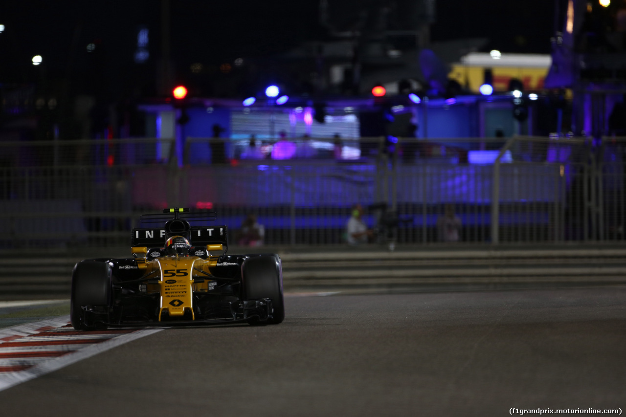 GP ABU DHABI, 24.11.2017 - Prove Libere 2, Carlos Sainz Jr (ESP) Renault Sport F1 Team RS17