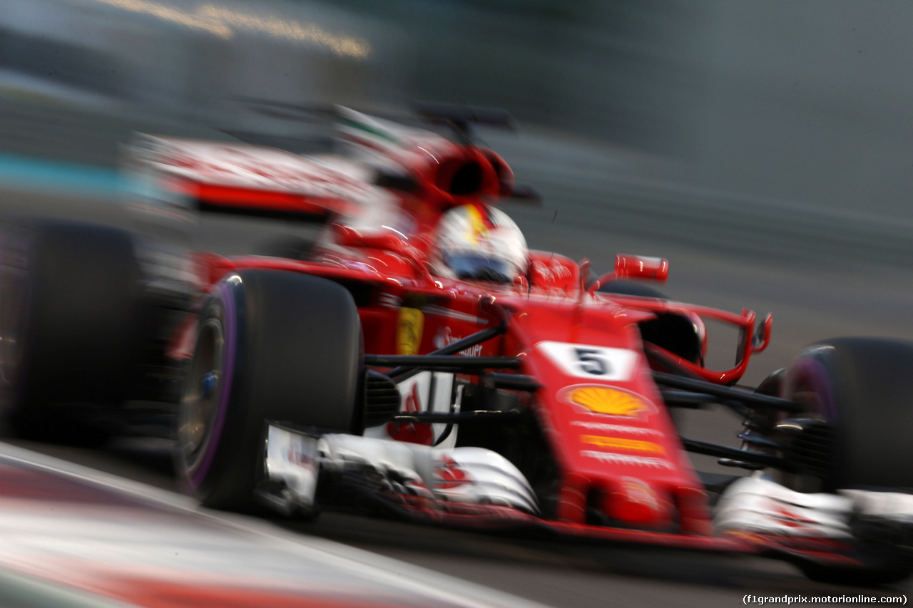GP ABU DHABI, 24.11.2017 - Prove Libere 2, Sebastian Vettel (GER) Ferrari SF70H