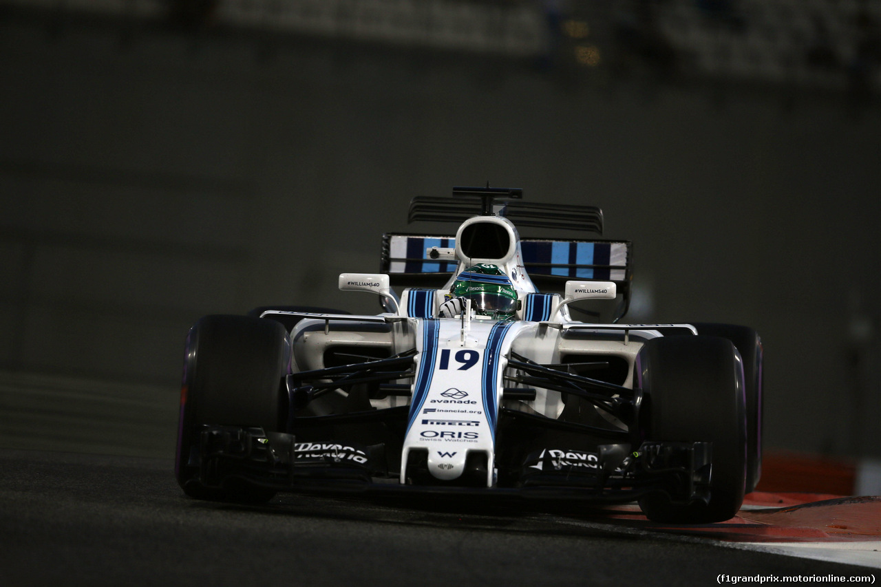 GP ABU DHABI, 24.11.2017 - Prove Libere 2, Felipe Massa (BRA) Williams FW40