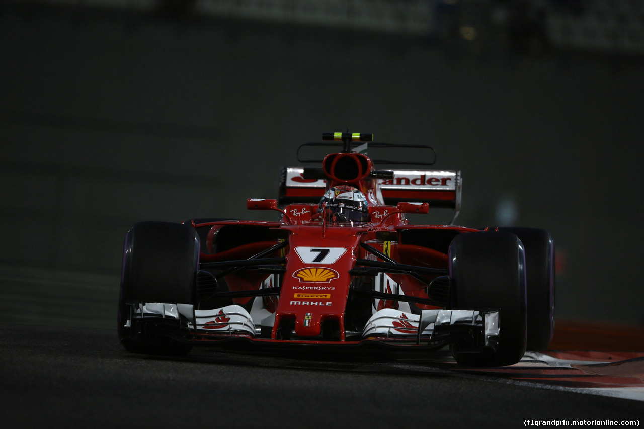 GP ABU DHABI, 24.11.2017 - Prove Libere 2, Kimi Raikkonen (FIN) Ferrari SF70H