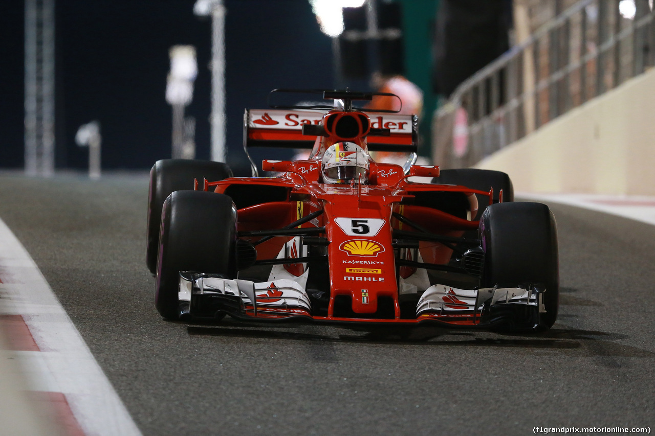 GP ABU DHABI, 24.11.2017 - Prove Libere 2, Sebastian Vettel (GER) Ferrari SF70H