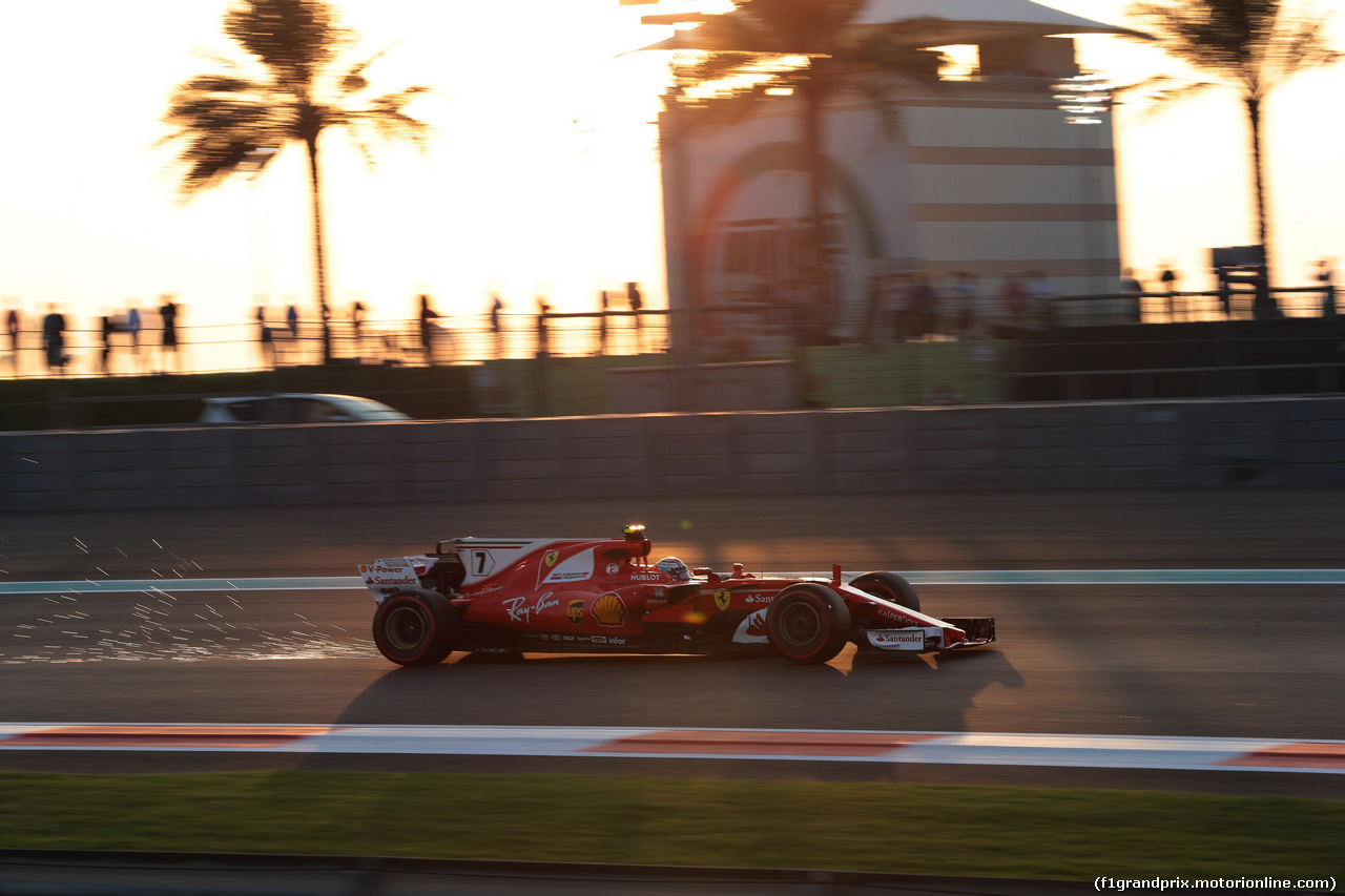 GP ABU DHABI, 24.11.2017 - Prove Libere 2, Kimi Raikkonen (FIN) Ferrari SF70H