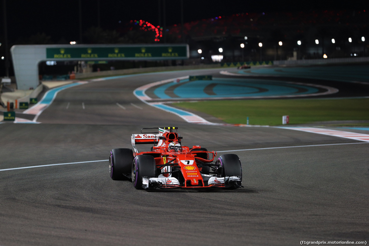 GP ABU DHABI, 24.11.2017 - Prove Libere 2, Kimi Raikkonen (FIN) Ferrari SF70H