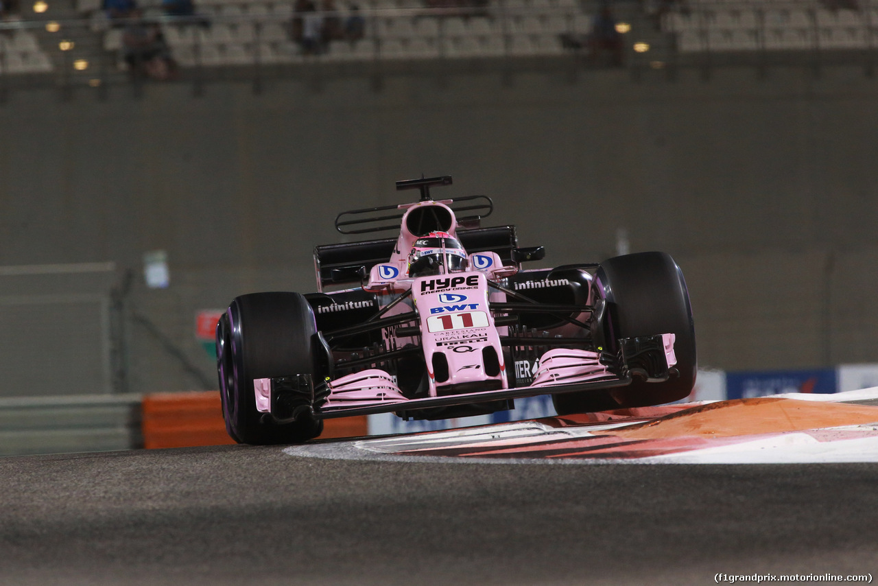 GP ABU DHABI, 24.11.2017 - Prove Libere 2, Sergio Perez (MEX) Sahara Force India F1 VJM010