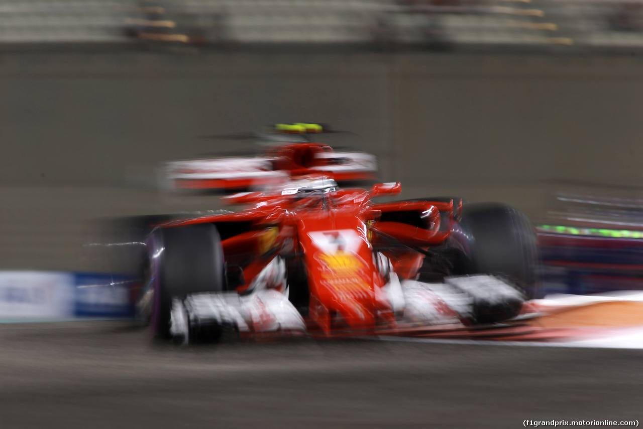 GP ABU DHABI, 24.11.2017 - Prove Libere 2, Kimi Raikkonen (FIN) Ferrari SF70H