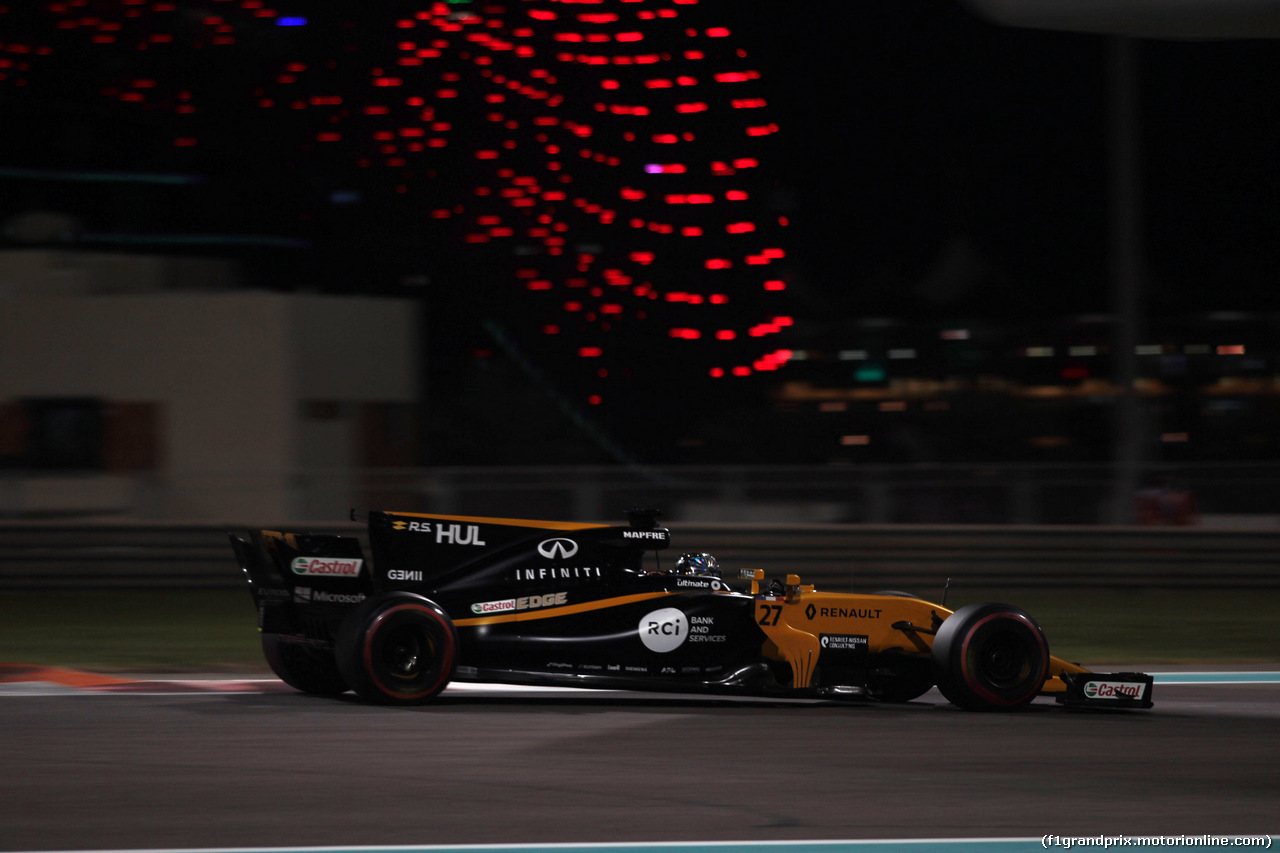 GP ABU DHABI, 24.11.2017 - Prove Libere 2, Nico Hulkenberg (GER) Renault Sport F1 Team RS17