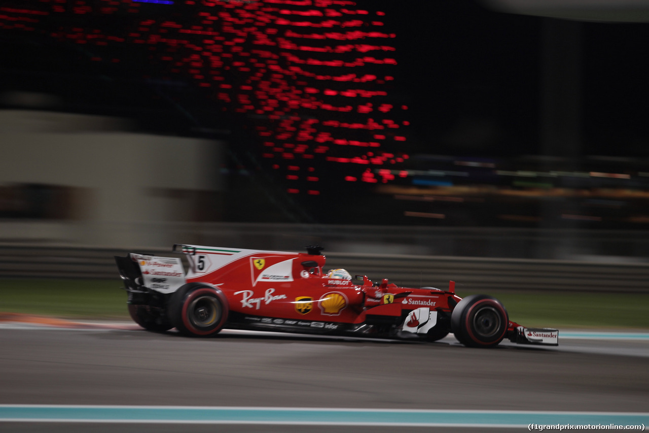 GP ABU DHABI, 24.11.2017 - Prove Libere 2, Sebastian Vettel (GER) Ferrari SF70H