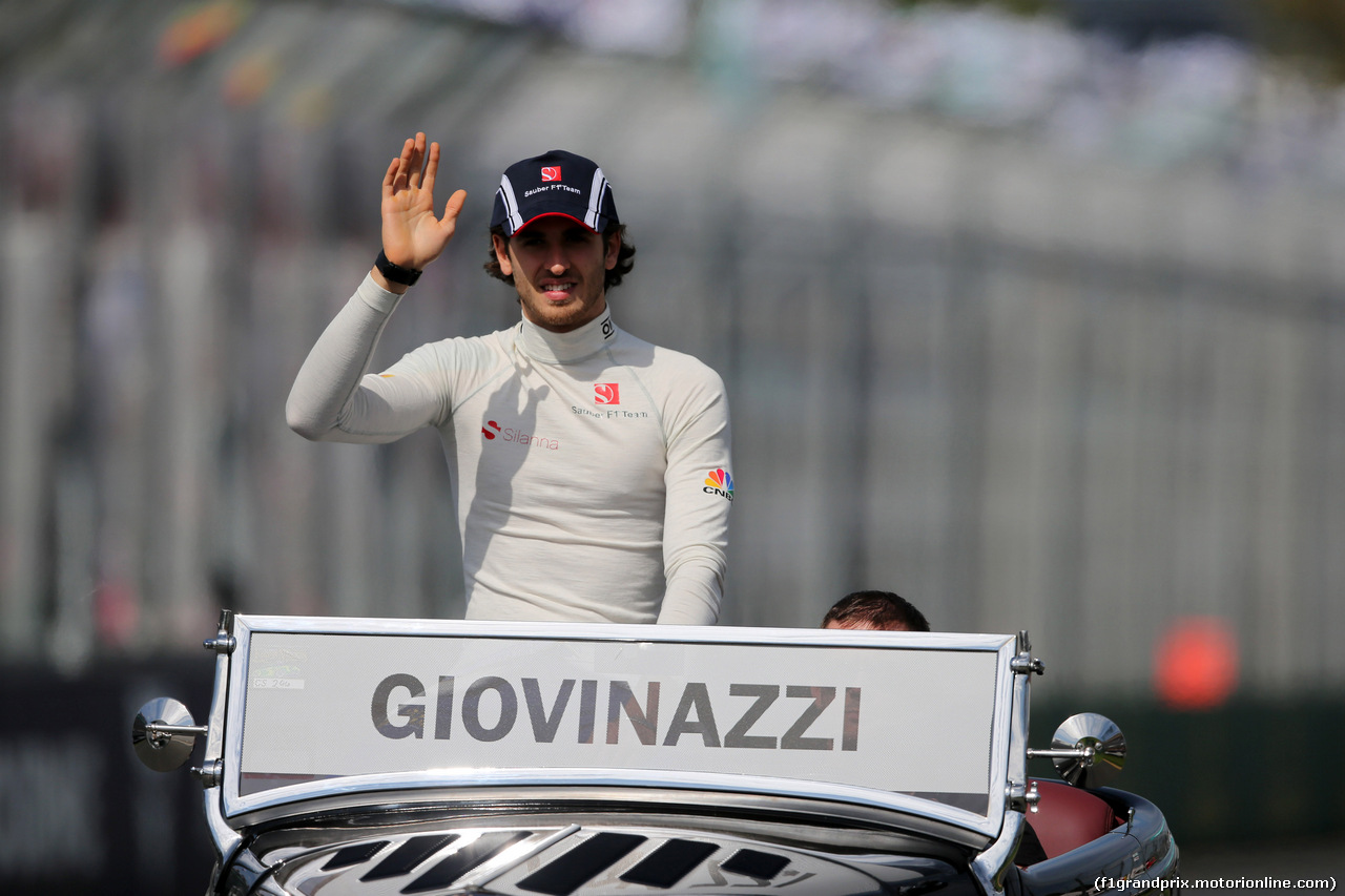 GP AUSTRALIA, 26.03.2017 - Antonio Giovinazzi (ITA) Sauber C36