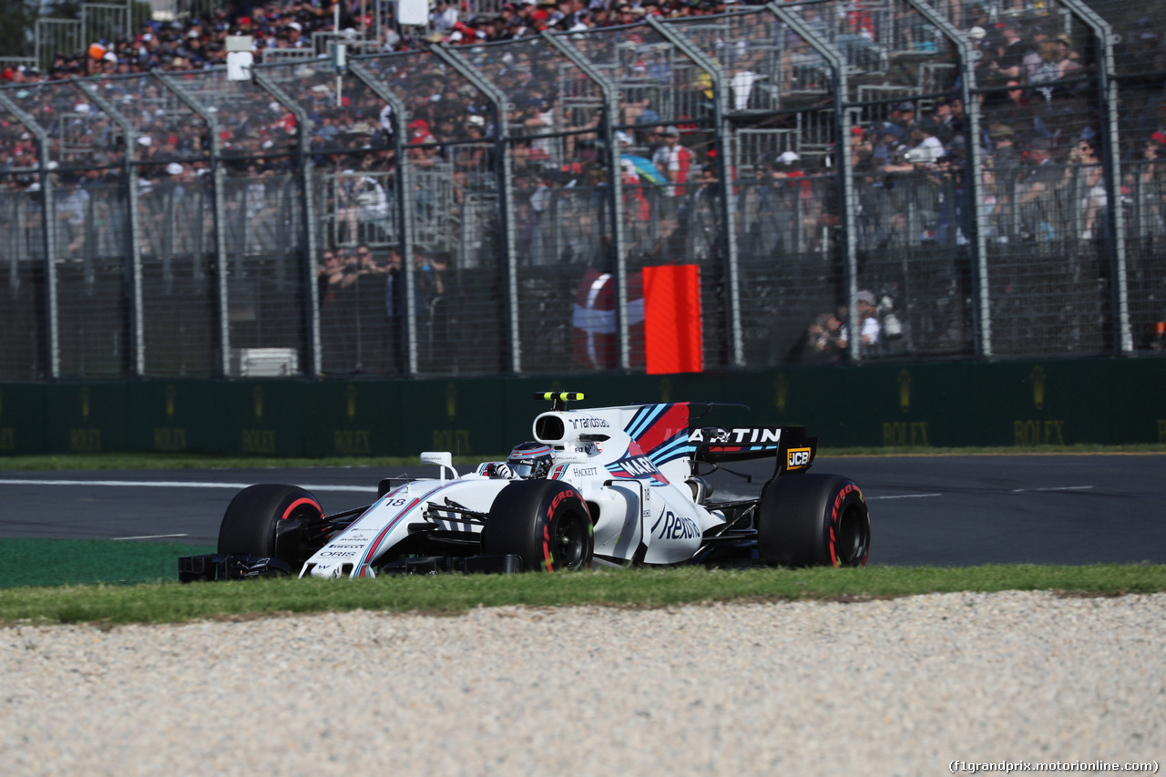 GP AUSTRALIA, 26.03.2017 - Gara, Lance Stroll (CDN) Williams FW40