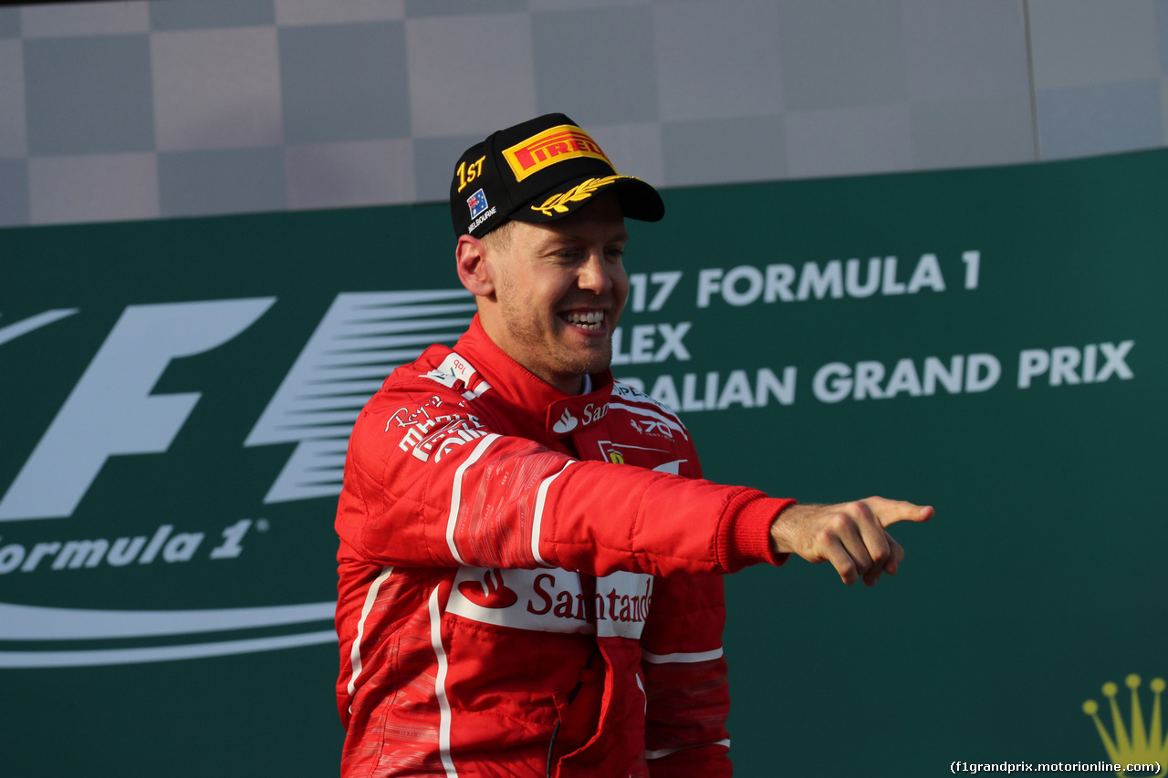 GP AUSTRALIA, 26.03.2017 - Gara, Sebastian Vettel (GER) Ferrari SF70H vincitore