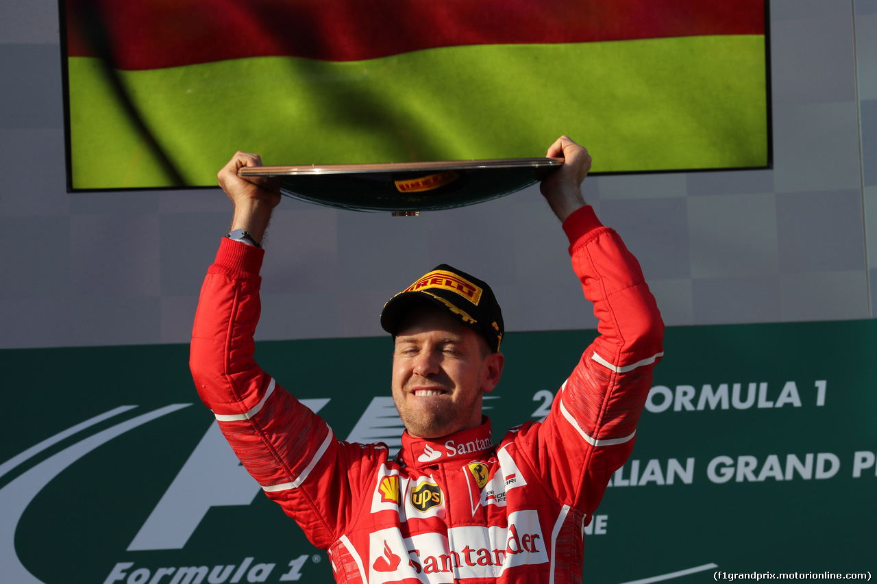 GP AUSTRALIA, 26.03.2017 - Gara, Sebastian Vettel (GER) Ferrari SF70H vincitore