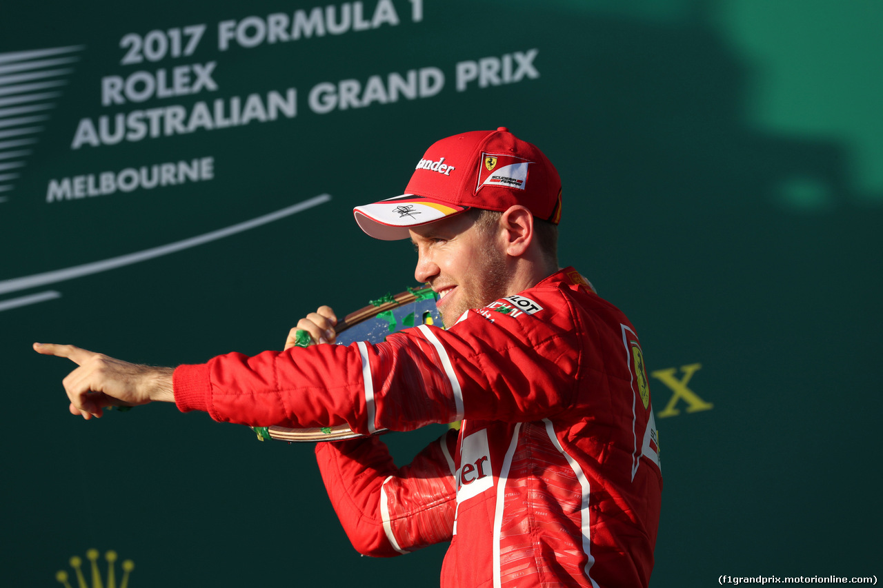 GP AUSTRALIA, 26.03.2017 - Gara, Sebastian Vettel (GER) Ferrari SF70H rvincitore