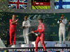 GP AUSTRALIA, 26.03.2017 - Gara, 1st place Sebastian Vettel (GER) Ferrari SF70H, 2nd place Lewis Hamilton (GBR) Mercedes AMG F1 W08 e 3rd place Valtteri Bottas (FIN) Mercedes AMG F1 W08 with Luigi Fraboni Ferrari Head of Engine Trackside Operations