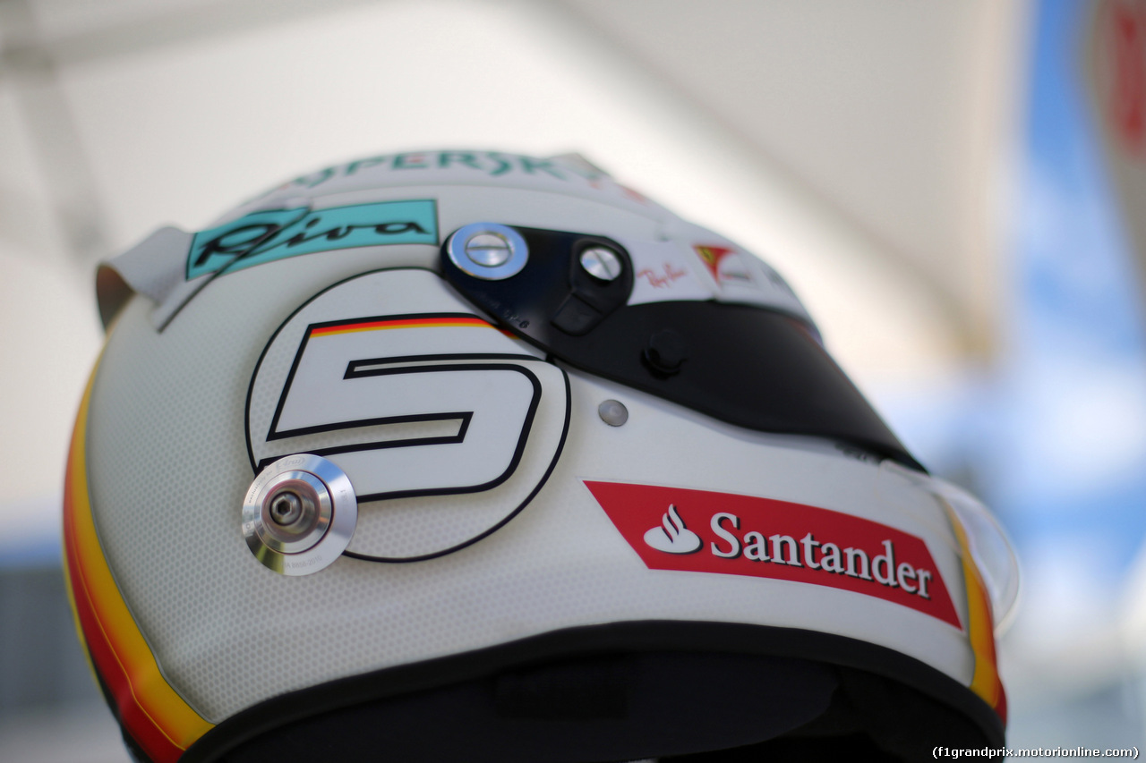 GP AUSTRALIA, 23.03.2017 - The helmet of Sebastian Vettel (GER) Ferrari SF70H