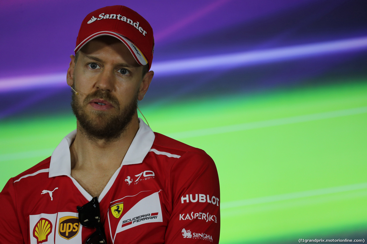 GP AUSTRALIA, 23.03.2017 - Conferenza Stampa, Sebastian Vettel (GER) Ferrari SF70H