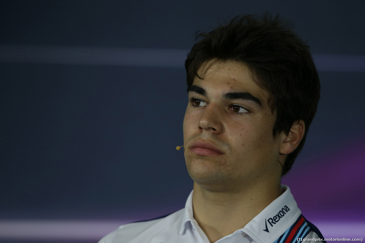 GP AUSTRALIA, 23.03.2017 - Conferenza Stampa, Lance Stroll (CDN) Williams FW40