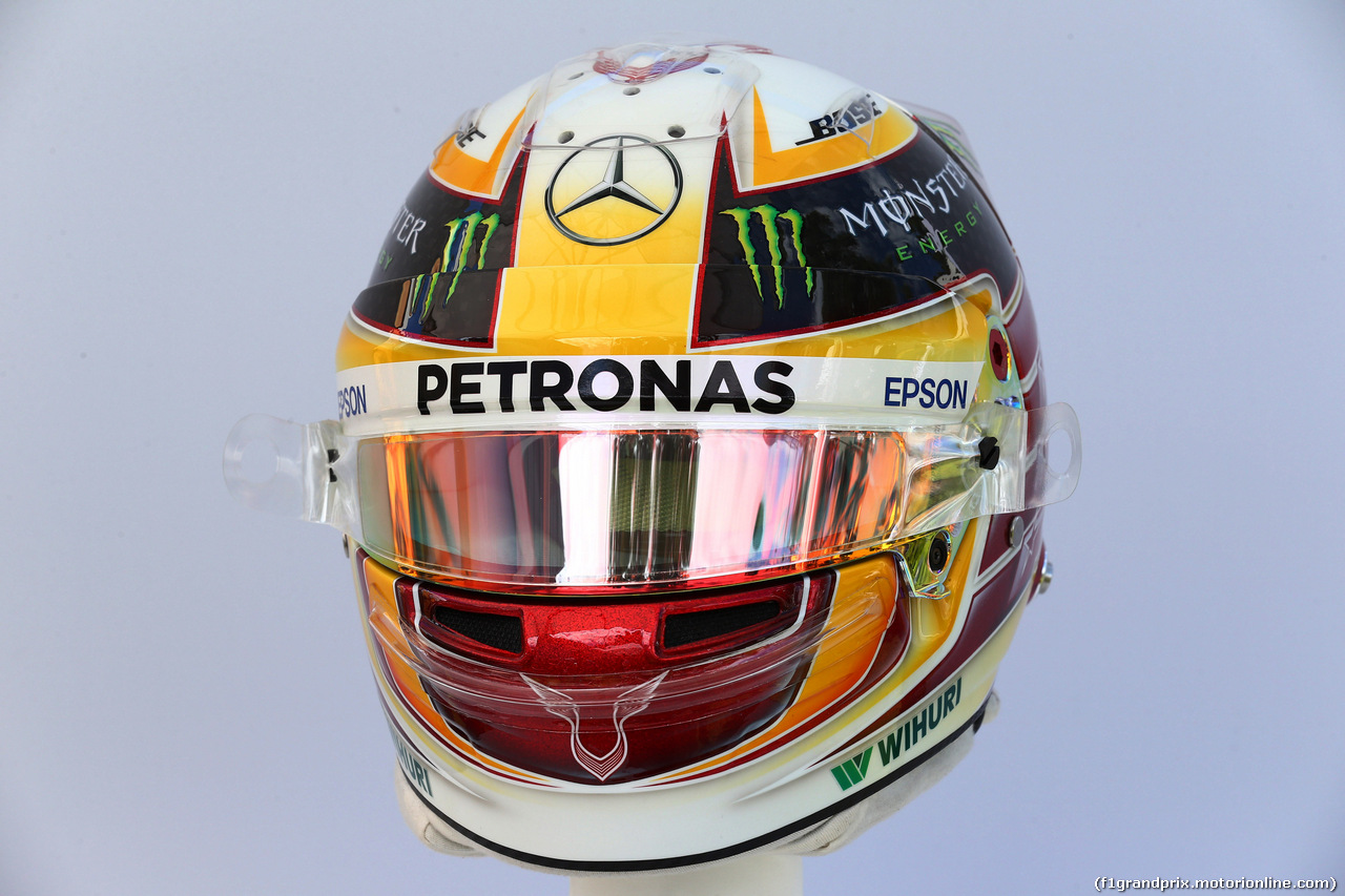 GP AUSTRALIA, 23.03.2017 - The helmet of Lewis Hamilton (GBR) Mercedes AMG F1 W08