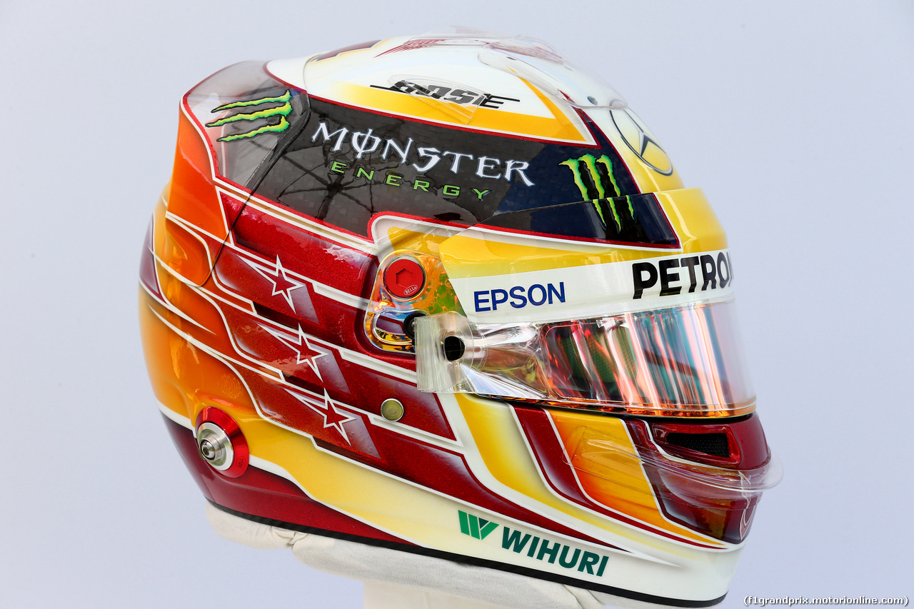 GP AUSTRALIA, 23.03.2017 - The helmet of Lewis Hamilton (GBR) Mercedes AMG F1 W08