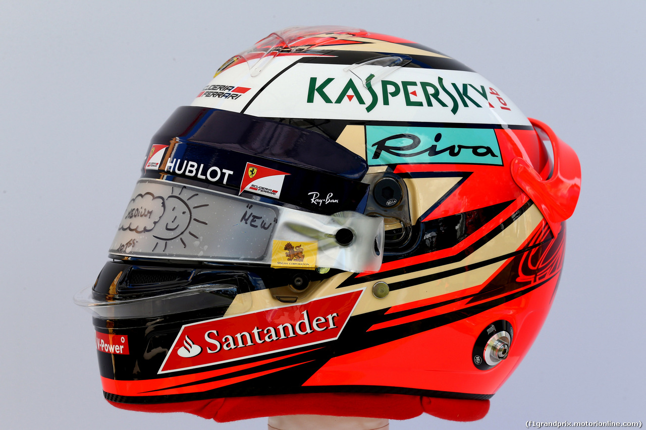 GP AUSTRALIA, 23.03.2017 - The helmet of Kimi Raikkonen (FIN) Ferrari SF70H