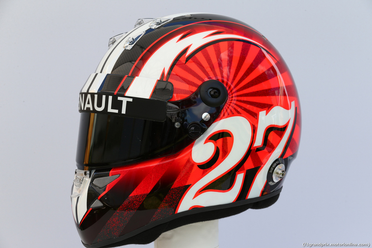GP AUSTRALIA, 23.03.2017 - The helmet of Nico Hulkenberg (GER) Renault Sport F1 Team RS17