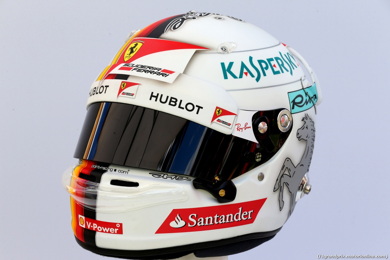 GP AUSTRALIA, 23.03.2017 - The helmet of Sebastian Vettel (GER) Ferrari SF70H