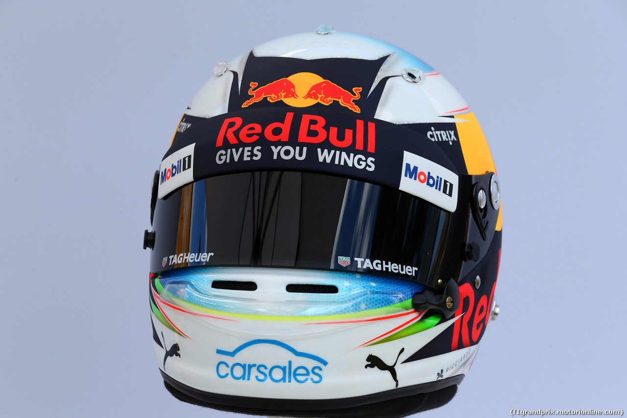 GP AUSTRALIA, 23.03.2017 - The helmet of Daniel Ricciardo (AUS) Red Bull Racing RB13