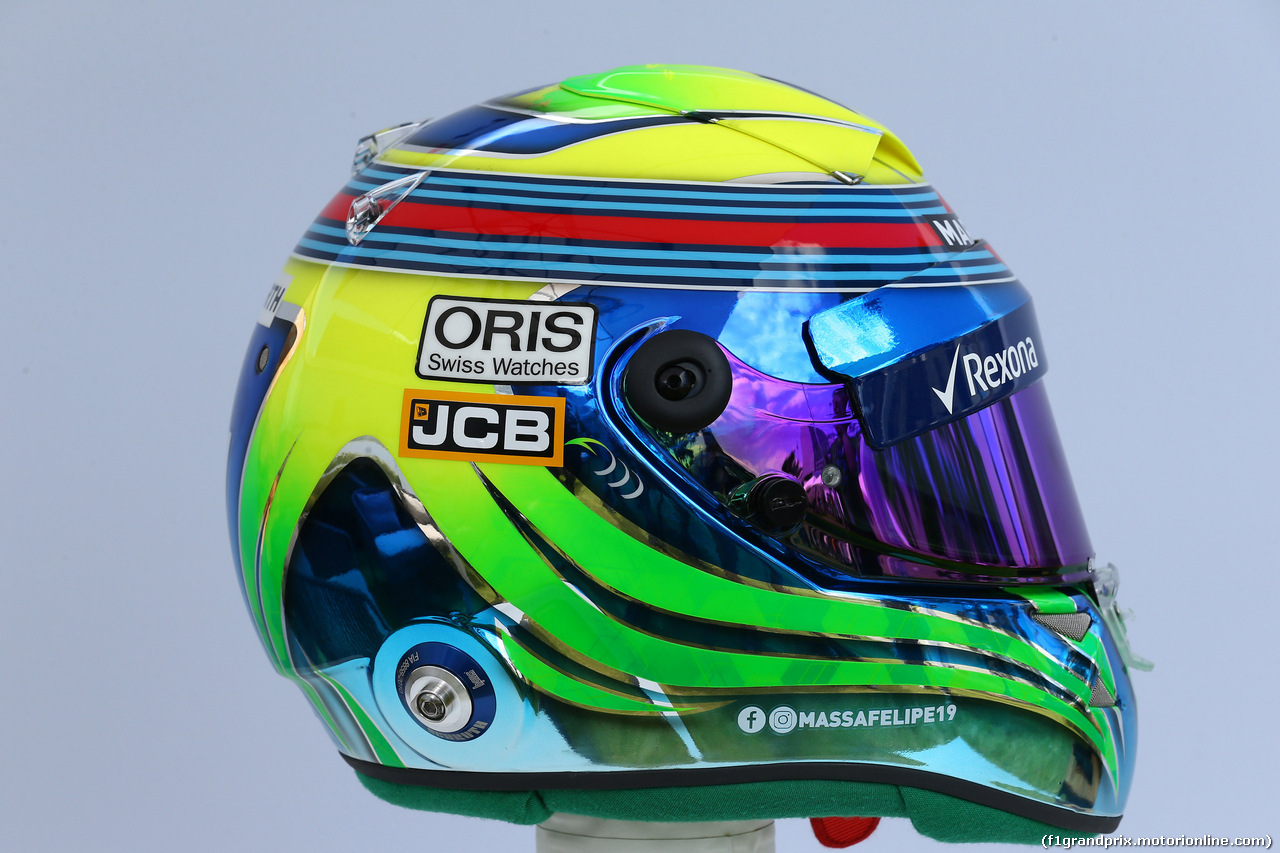 GP AUSTRALIA, 23.03.2017 - Felipe Massa (BRA) Williams FW40 helmet