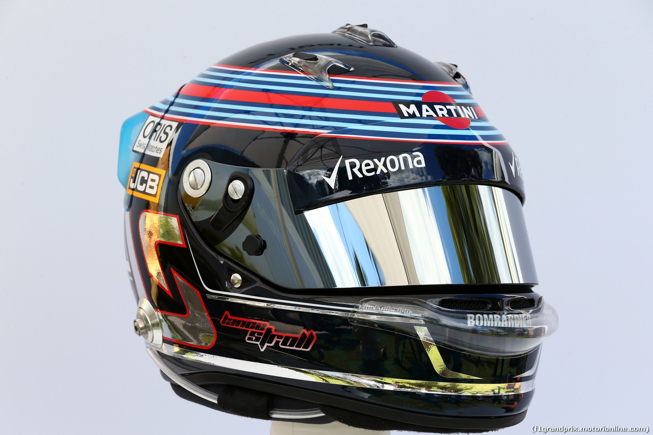GP AUSTRALIA, 23.03.2017 - Lance Stroll (CDN) Williams FW40 helmet