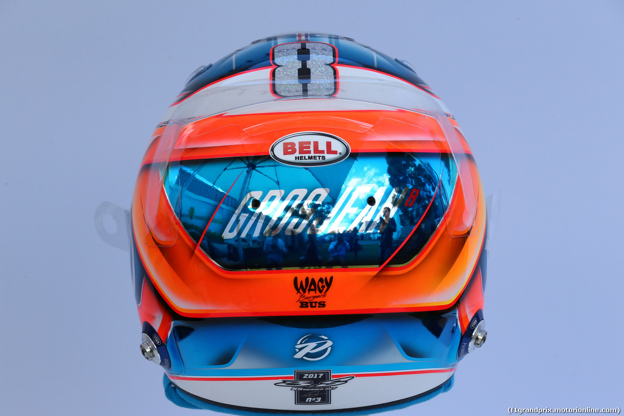 GP AUSTRALIA, 23.03.2017 - Romain Grosjean (FRA) Haas F1 Team VF-17 helmet