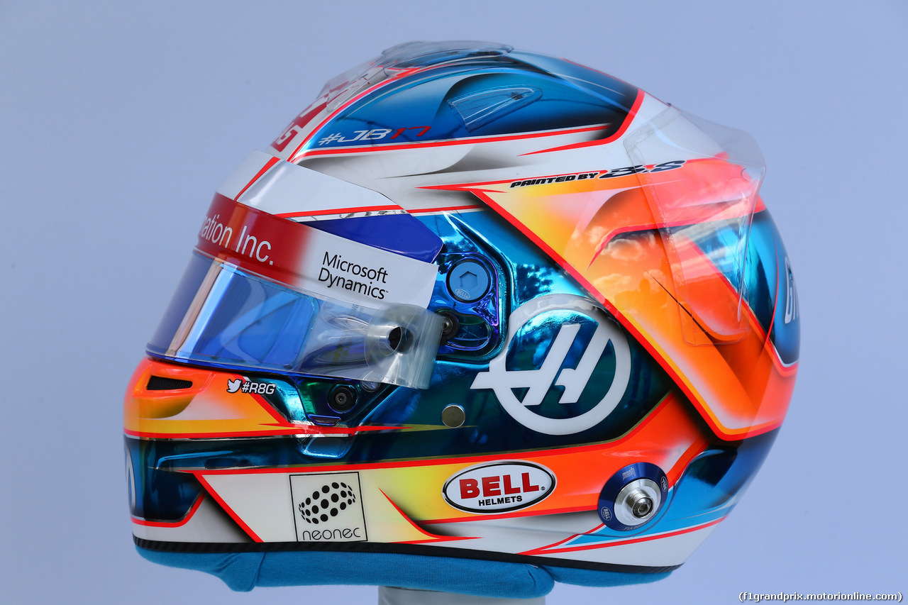 GP AUSTRALIA, 23.03.2017 - Romain Grosjean (FRA) Haas F1 Team VF-17 helmet