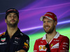 GP AUSTRALIA, 23.03.2017 - Conferenza Stampa, Daniel Ricciardo (AUS) Red Bull Racing RB13 e Sebastian Vettel (GER) Ferrari SF70H