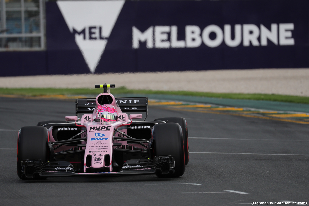 GP AUSTRALIA, 25.03.2017 - Prove Libere 3, Esteban Ocon (FRA) Sahara Force India F1 VJM10