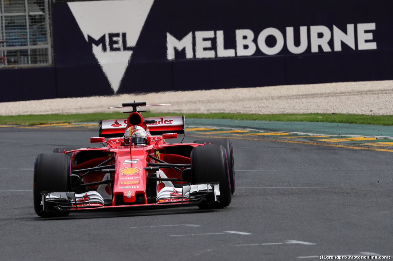 GP AUSTRALIA, 25.03.2017 - Prove Libere 3, Sebastian Vettel (GER) Ferrari SF70H
