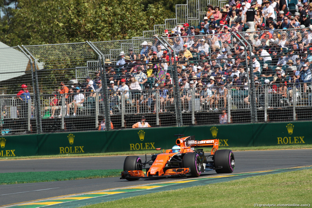 GP AUSTRALIA, 25.03.2017 - Prove Libere 3, Fernando Alonso (ESP) McLaren MCL32