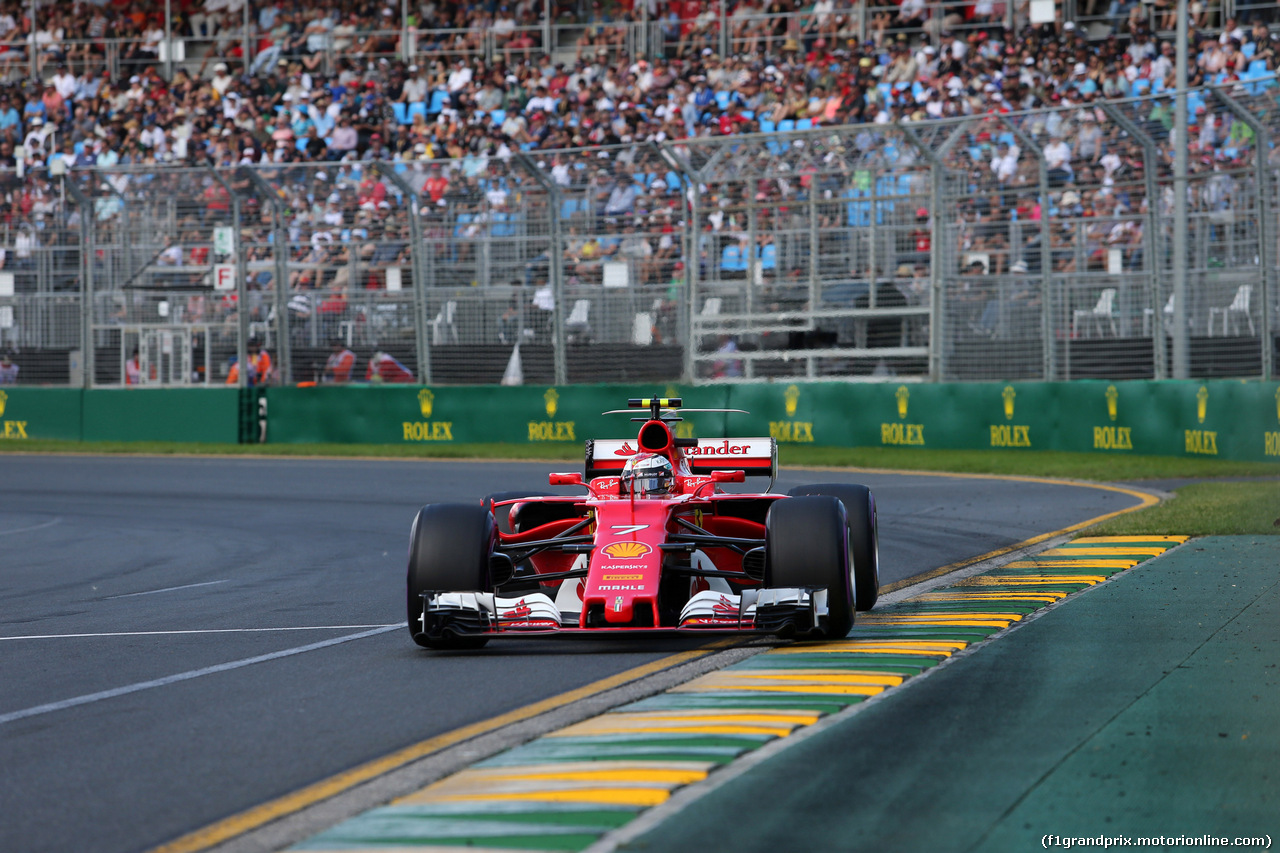 GP AUSTRALIA, 25.03.2017 - Prove Libere 3, Kimi Raikkonen (FIN) Ferrari SF70H