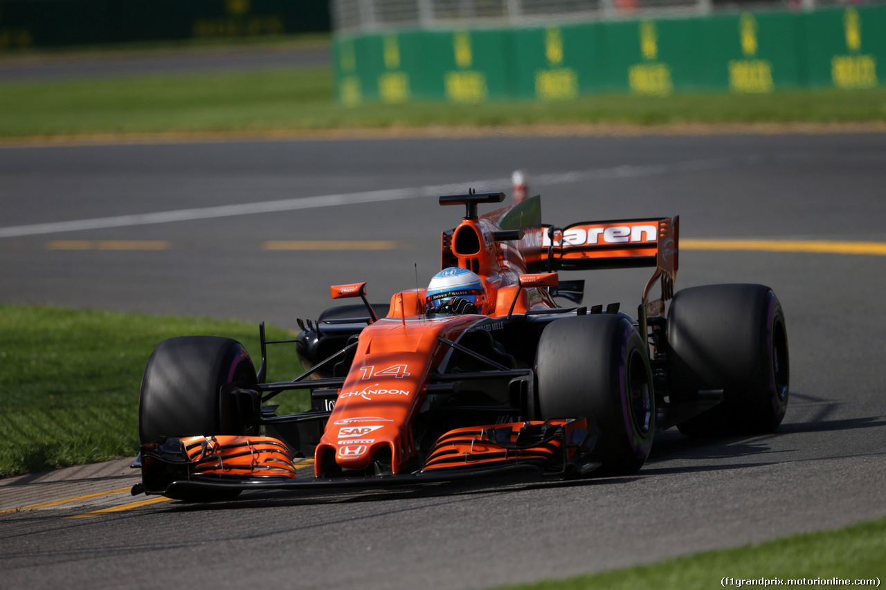 GP AUSTRALIA, 25.03.2017 - Prove Libere 3, Fernando Alonso (ESP) McLaren MCL32