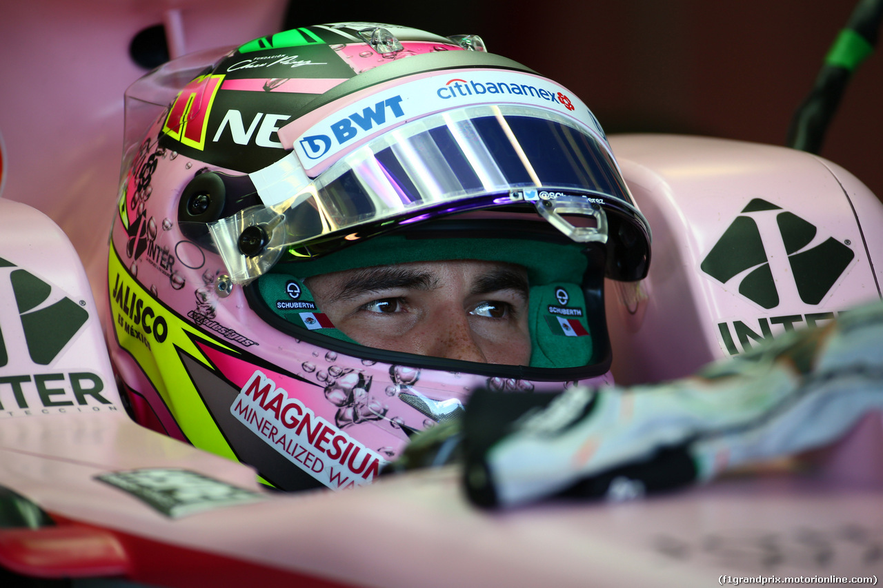 GP AUSTRALIA, 25.03.2017 - Prove Libere 3, Sergio Perez (MEX) Sahara Force India F1 VJM010