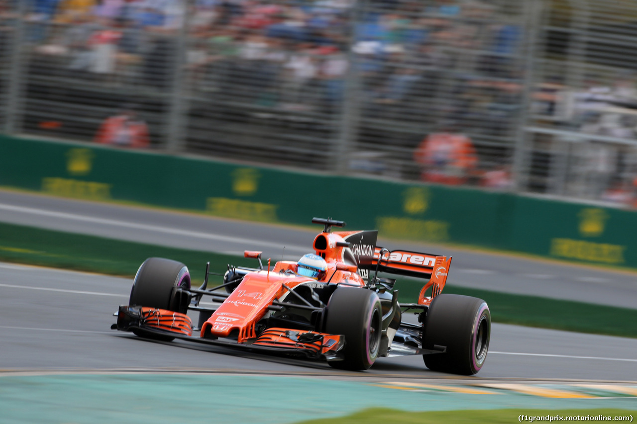 GP AUSTRALIA, 25.03.2017 - Qualifiche, Fernando Alonso (ESP) McLaren MCL32